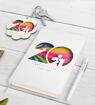 

Personalized 2021 Happy birthday White Notebook Pen and Keychain Gift Seti-11