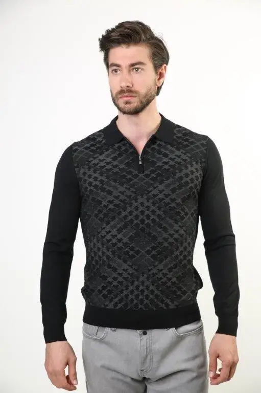 

Filippo Ghada Polo Collar Men 'S Sweater 4162-1