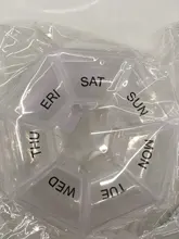 Medicine-Box Storage-Cases Pills-Organizer Jewelry Vitamin Food-Grade Round Plastic 7-Days