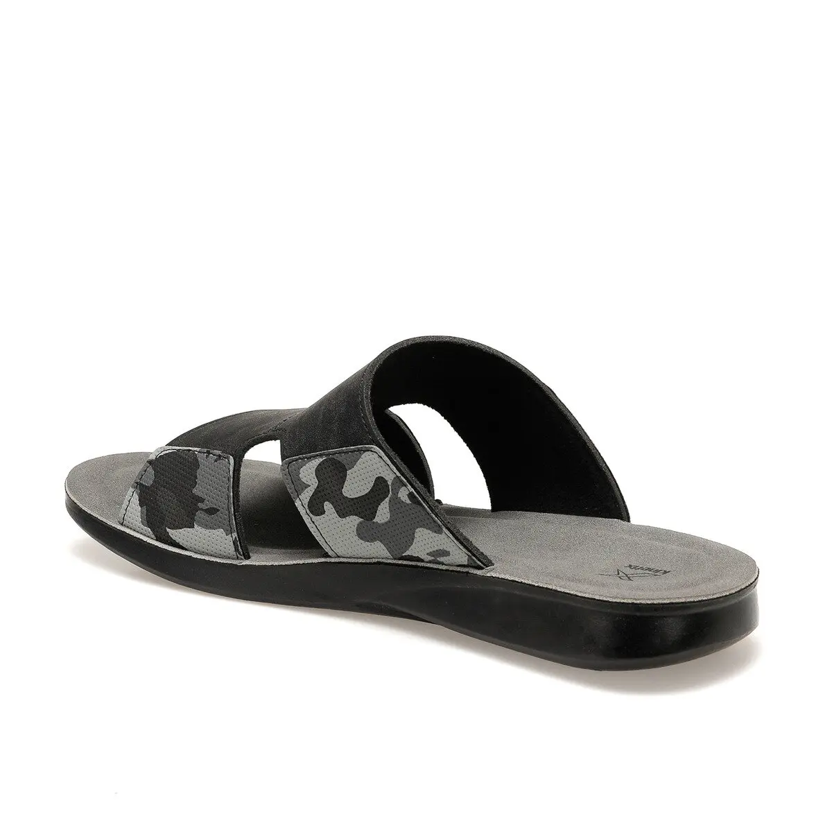 FLO Black Men Slippers Male Sandal For Men Feet Foot Massager Shoes Casual Summer Male Chaussures KINETIX RESTON