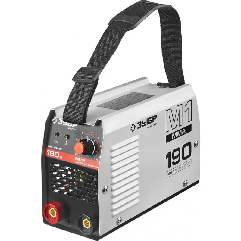 Аппарат сварочный инверторный ЗУБР МАСТЕР ЗАС-М1-190 (Диапазон тока 20-190А, 6.6 кВт, Диаметр электрода 1.6 - 4 мм)
