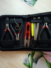 Juego de Herramientas de joyería DIY, pinzas, herramienta de reparación con alicates, pinzas de tijera, pinzas de cinta métrica, Color mixto F80