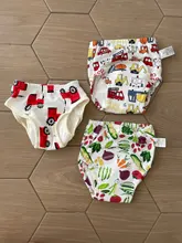 Pantalones de entrenamiento de algodón transpirables para bebé, bragas de tela, pañales reutilizables, ropa interior impermeable para bebé, lavable, 1 Uds.