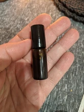 5 unds/pack 1ml 2ml 3ml 5ml 10ml ámbar delgada rollo de vidrio en botella de prueba de muestra viales para aceites esenciales con el rodillo de Metal/bola de cristal