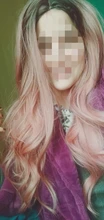 HAIR Wig Light Blonde Platinum Middle-Part Heat-Resistant Cosplay Brown Long-Wavy Natural