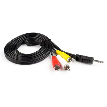 

Cable BASS "Jack-Tulips". Cord connector 3,5mm TRRS-3RCA, 1.0 m (С-1793/1792 S)