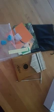 Bag Book Tune-Hammer Gecko Kalimba Thumb Instruction Koa Musical-Gift Aiersi 17-Keys