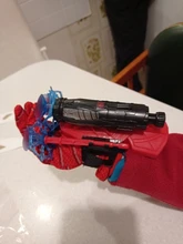 Nuevo Hombre Araña juguetes de plástico Cosplay guante de Spiderman juego de iniciador con la caja Original divertido juguetes para niños Año Nuevo cumpleaños Gi