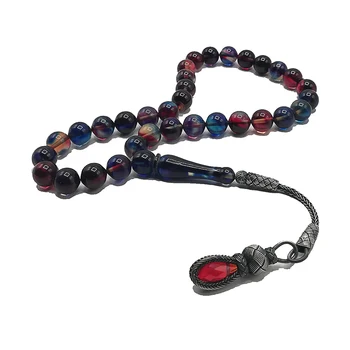 

Tightening Amber Tasbeeh 1000 Sterling Silver Kazaz Tassel Turkish Design Tasbih High Quality Misbaha Resin Amber Rosary