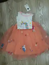 Girls Dress T-Shirts Clothing-Sets Unicorn Fashion-Style Cartoon Summer Printed Veil