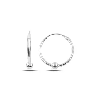 

Angemiel 925 Silver 15mm Bulk Ring Earrings