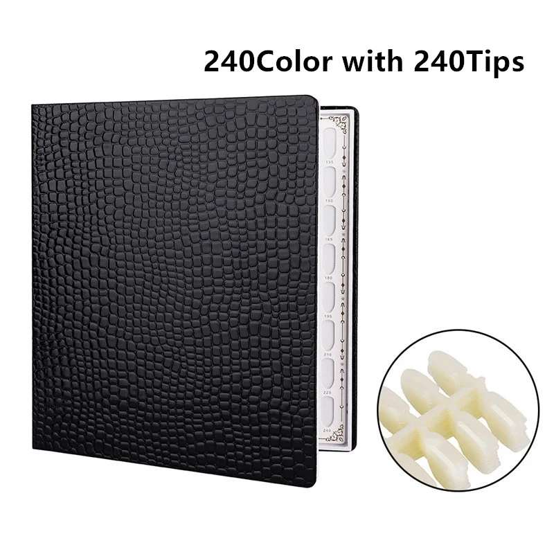 

High-end PU Leather Display Book For Nail Art Color Chart Display Card UV Gel Manicure Practice Show Case Palette Varnish Polish
