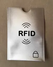 Funda antiescáner para tarjetas de crédito, Protector de tarjetas RFID, lámina de aluminio antimagnética, tarjetero para tarjetas bancarias, 10 Uds.