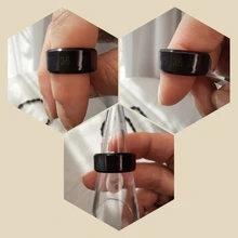 Anillo de acero inoxidable con Sensor inteligente de temperatura corporal, anillo de dedo con Prueba de Temperatura en tiempo Real, exhibición de moda