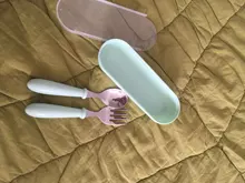 Bebé Gadgets vajilla conjunto niños utensilios de acero inoxidable niño vajilla cubiertos de dibujos animados bebé comida tenedor cuchara de alimentación