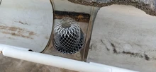 Techo protector de alcantarilla filtros de 3 pulgadas ampliar de aluminio filtro deja de bloqueo de drenajes de desechos de drenaje neto cubierta