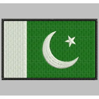 

Bandera PAKISTAN para mascarilla parche bordado Iron patch toppa ricamata gestickter patch patch brode