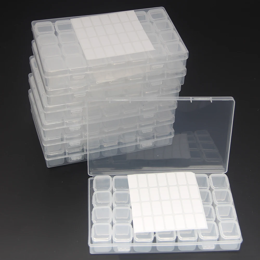 Пластиковый ящик для хранения 28 отделений |