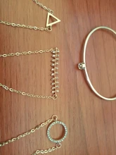 Pulsera de cadena multicapa con hojas mezcladas para mujer, 31 estilos, bohemio, mapa de letras, cristal geométrico, pentagrama infinito