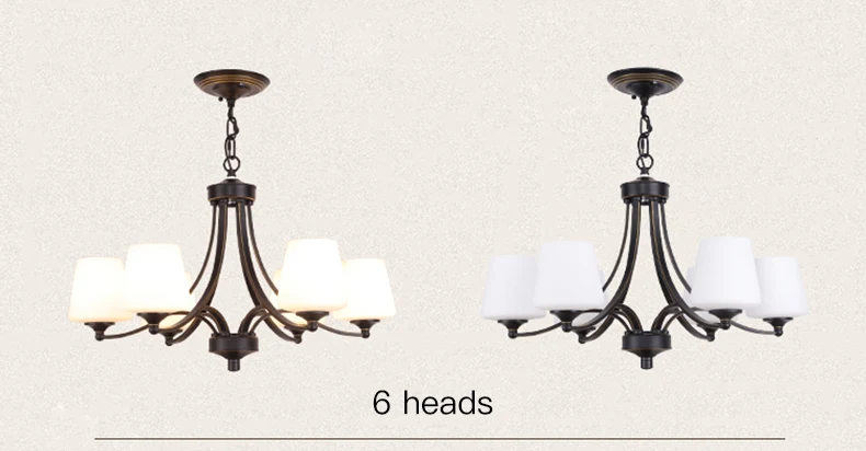 vintage chandelier Country Farmhouse Pendant Lamp For Living Room Bedroom Nordic Vintage Iron Chandelier Loft Dining Modern Hanging Light Fixtures crystal chandelier