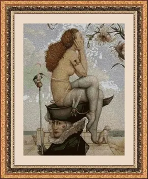 

CROSS STITCH KIT PANDATHREAD MODERN AND SURREAL 33199