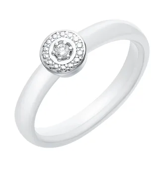 

Gold ring with diamonds sunlight sample 585