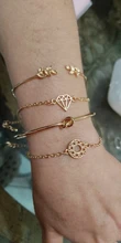 Tocona 4 unids/set moda Bohemia hoja de nudo mano brazalete enlace cadena encanto pulsera brazalete para las mujeres pulseras de oro joyería para mujer 6115