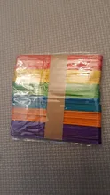 Palo de madera para hacer helados para niños y bebés, varitas coloridas para hacer helados, manualidades de mano, juguetes educativos creativos, 50 Uds.