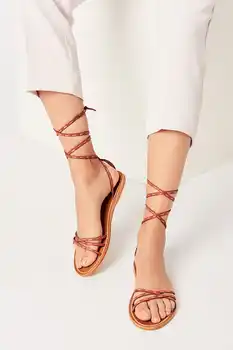 

Pearl Genuine Leather Red Women 'S Sandals 120130002345