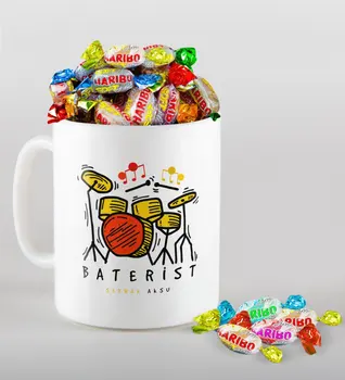 

Personalized Baterist Mug and Haribo Candy Gift Seti-2