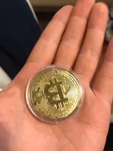 Moneda dorada plateada de Bitcoin, coleccionable, regalo de colección de arte, Metal conmemorativo físico, imitación antigua