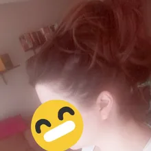 Horquilla de pelo sintético para mujer, moño de rosquilla recto de 80g, Ombre elástico Updo moño esponjoso desordenado