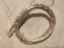 Tira de luces LED impermeable para exteriores, tira de luces LED SMD 2835, 1M, 2M, 5M, 10M, 20M, 25M, 220V, Flexible, color blanco cálido