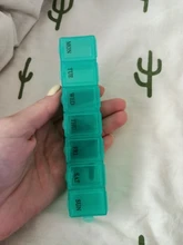 1 unidad de 7 días de pastillas caja de medicina semanal tableta titular contenedor organizador de almacenamiento caja de pastillas divisores 3 colores