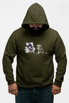 

Angemiel Wear Ahriye Purlin Rengar Green Men 'S Hooded Sweatshirt