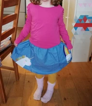 Skirts Unicorn Baby-Girl Color Little-Maven Lolita Mini School Kids Cotton Denim Summer
