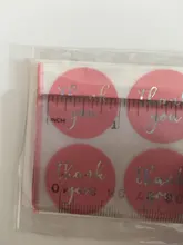 Pegatinas de agradecimiento láser para paquete de regalo, etiquetas de sellado rosa y negro, adhesivo redondo de papelería, 500 Uds.