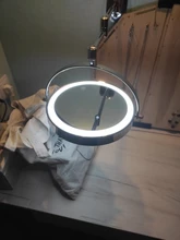 Bathroom Mirror Led Touch Dimming Adjustable Magnification