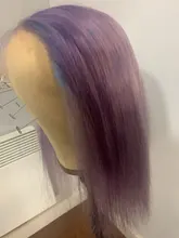 Remy-Peluca de cabello humano liso para mujer