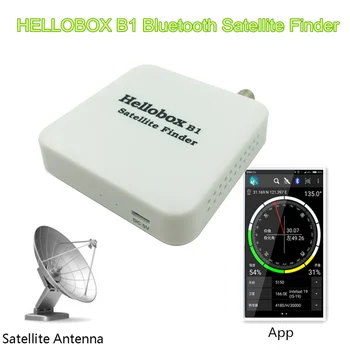 

Hellobox B1 Satellite Finder Satfinder Meter with Android App Apk for Dvb S2 Satellite Tv Receiver Bluetooth Satellite Finder