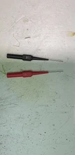 Aguja de perforación de aislamiento, multímetro no destructivo, sondas de prueba, rojo/Negro, 30V-60V, para enchufe de plátano, 2 uds.