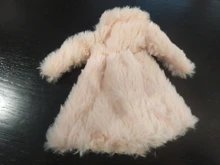 1 Pcs Handmade High Quality Doll Coat Dress Fur Clothes for Barbie Doll Winter Wear Leopard