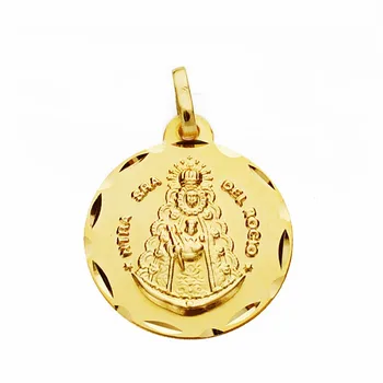 

Medal 18k gold Virgin Dew 18mm. Wrought carved [AA2550GR] -Customizable-RECORDING INCLUDED IN THE PRICE