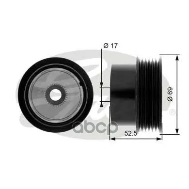 Шкив Генератора Volvo S80 3.0-3.2 T6 06 Gates арт. OAP7101