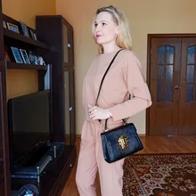 LA FESTIN-Bolso de mano con cierre de serpiente para mujer, bandolera de cuero dividido, de marca de lujo, 2020