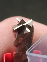 Kit de cortadora de fresado para perforar distintos materiales, conjunto de accesorios de máquina de mecanizado CNC de carburo recubierta de acero tungsteno y 4 flautas de 1, 2, 4 ,5, 6, 8, 10 y 12mm, modelo HRC55