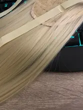 JINKAILI-Peluca de cabello sintético superlarga y Lisa, extensiones de cabello con coleta ondulada resistente al calor