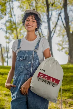 

Angemiel Bag Love Real Fake Cloth Backpack