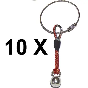 

Lote de 10 llaveros kettlebell de KrosteK