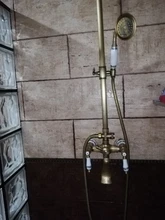 Shower-Faucet-Set Handshower Wall-Mount Brass Bathroom Rozin Antique Tap Dual-Handle
